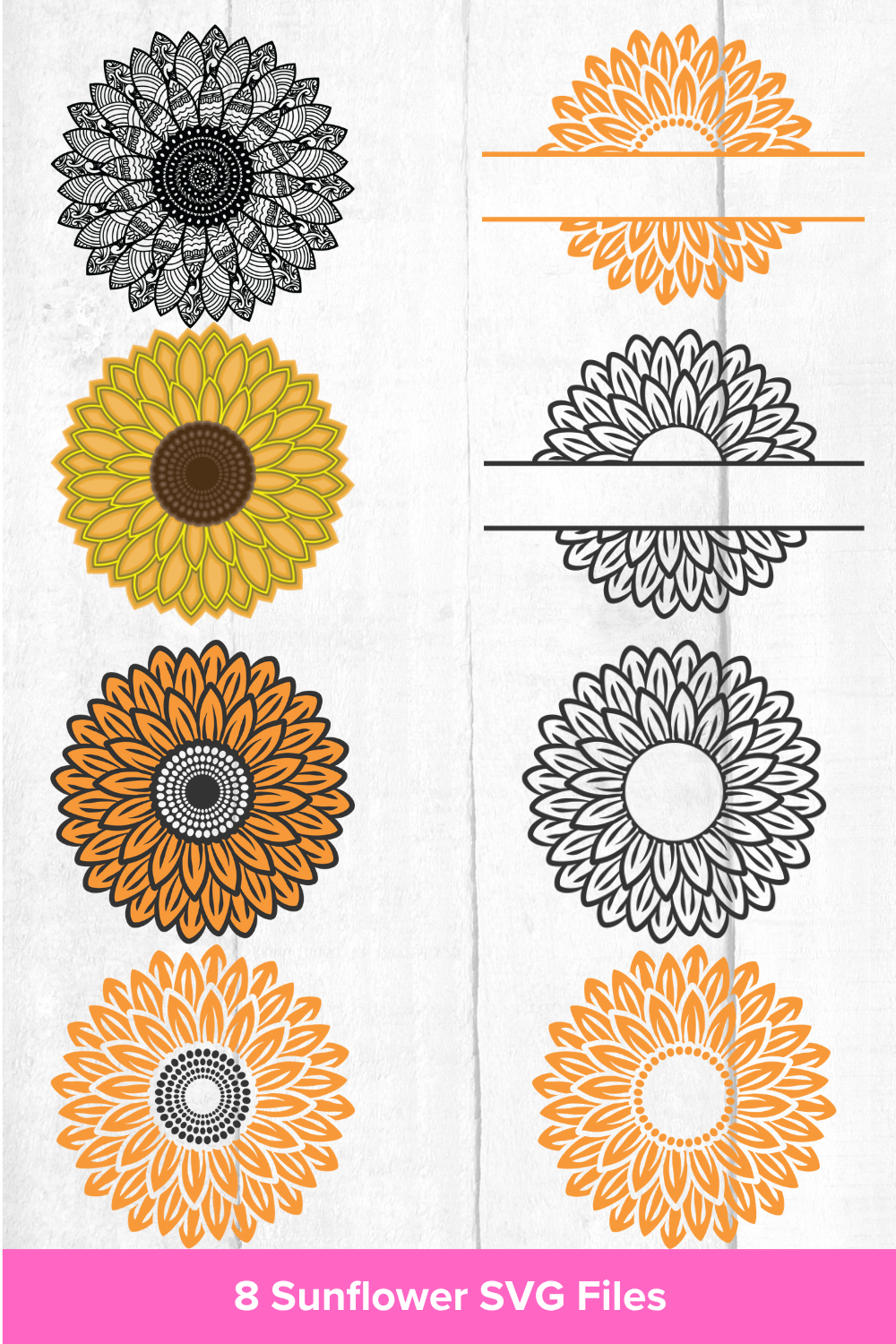 Free Summer Sunflower SVG Files