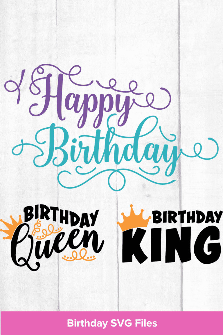 Free Birthday SVG Cut Files