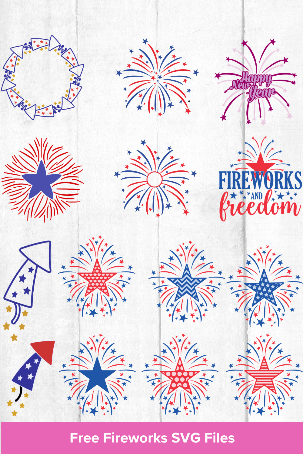 Free Fireworks SVG Downloads