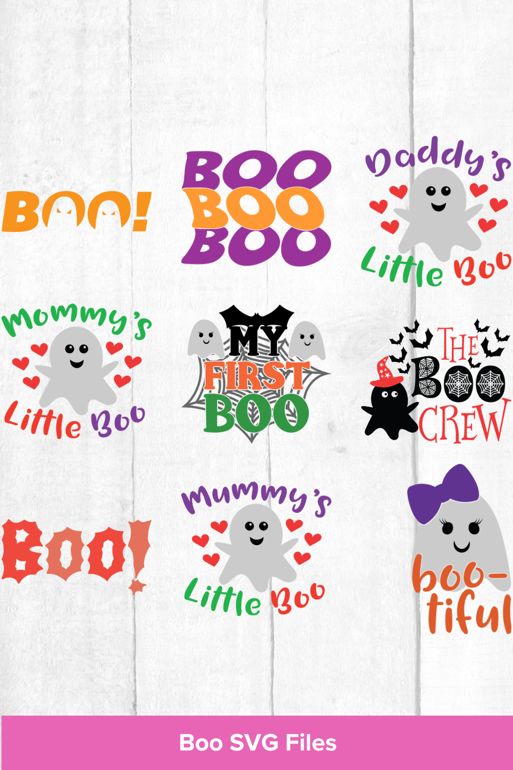 Halloween Boo SVG Cut Files