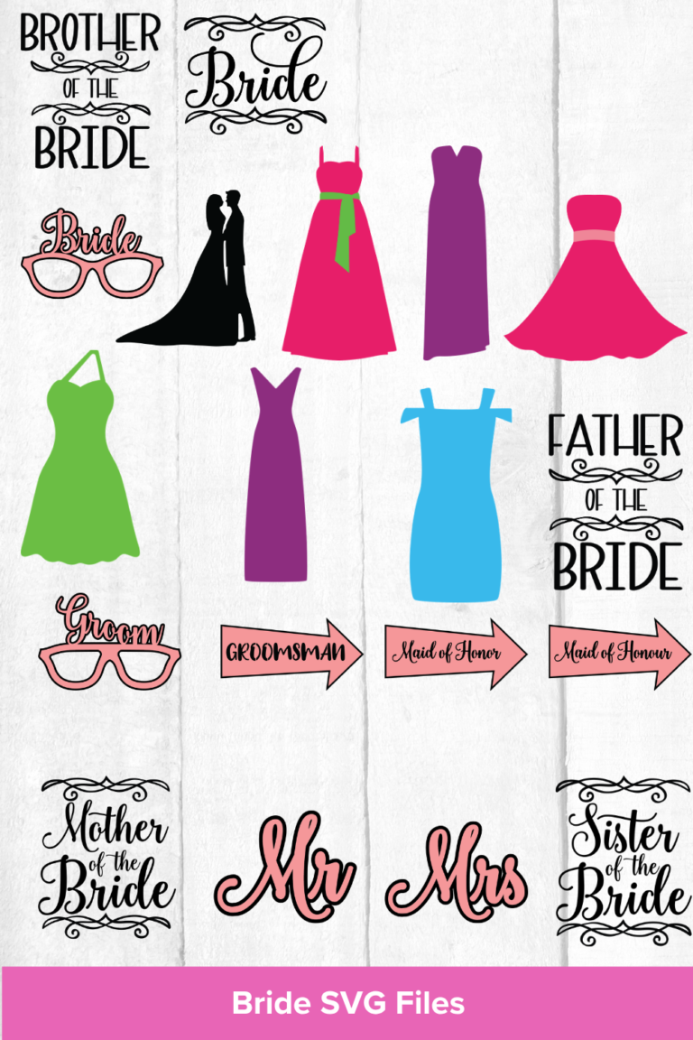 Wedding Bride SVG Files Free