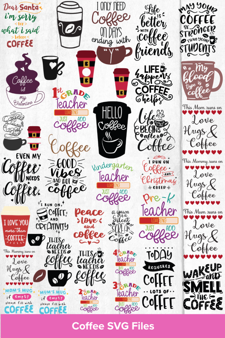 Free Coffee SVG Cut Files